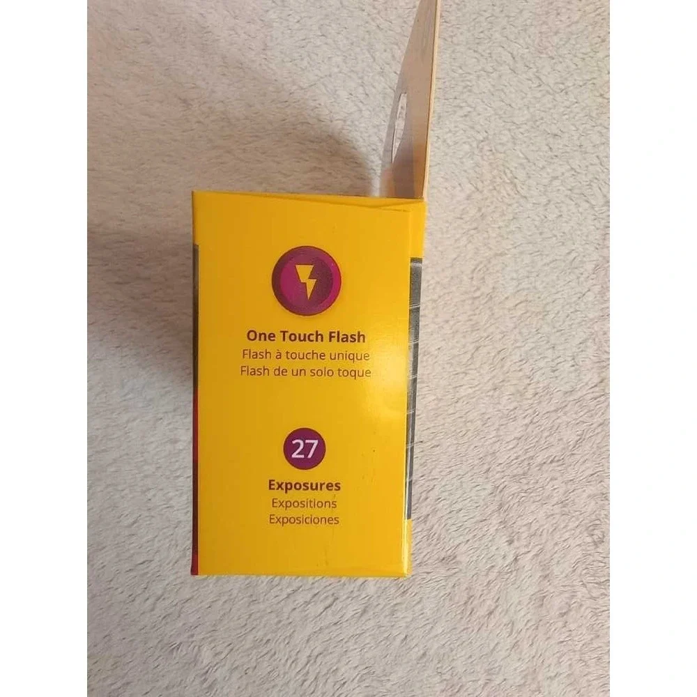 Kodak‎ Power Flash 27 Exposure Disposable Camera Yellow Purple NIB